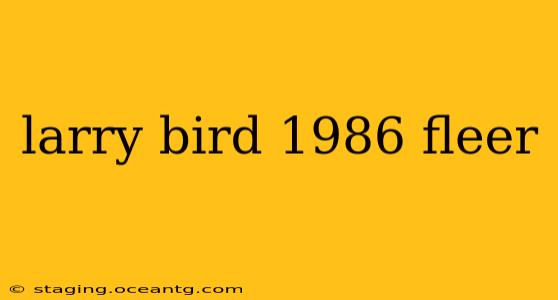 larry bird 1986 fleer