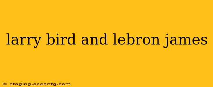 larry bird and lebron james