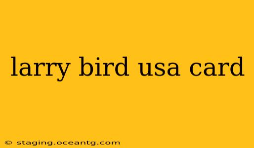 larry bird usa card