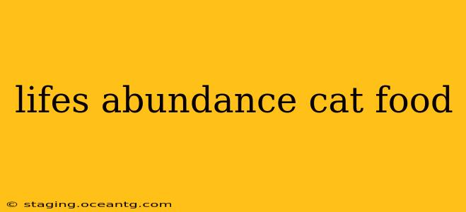 lifes abundance cat food