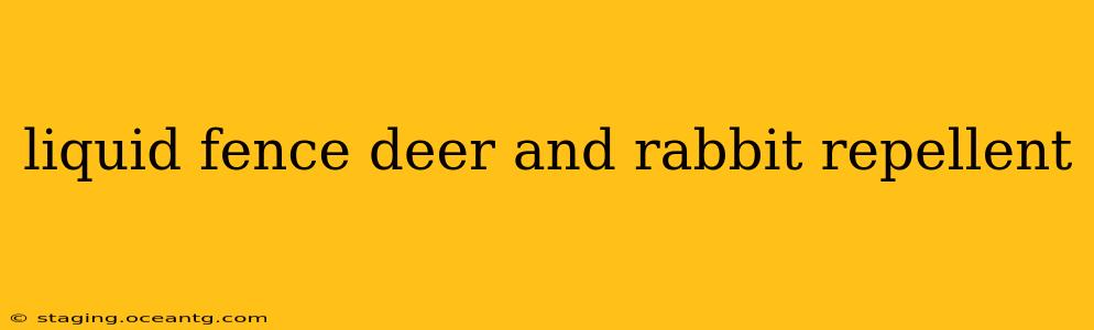 liquid fence deer and rabbit repellent
