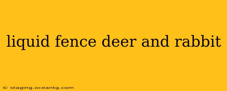 liquid fence deer and rabbit