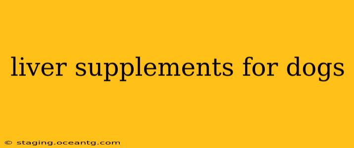 liver supplements for dogs