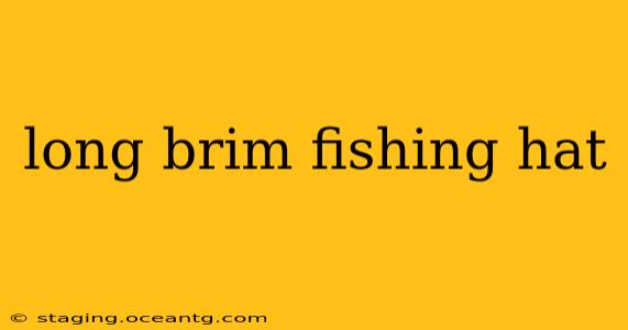 long brim fishing hat