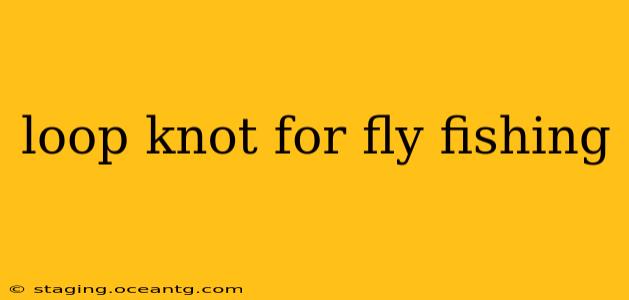 loop knot for fly fishing