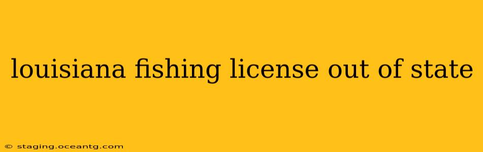 louisiana fishing license out of state