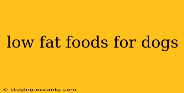 low fat foods for dogs