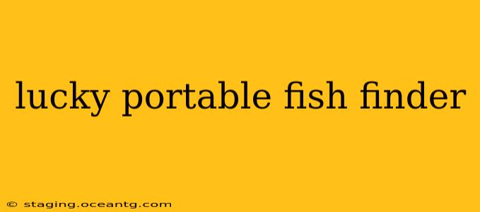 lucky portable fish finder