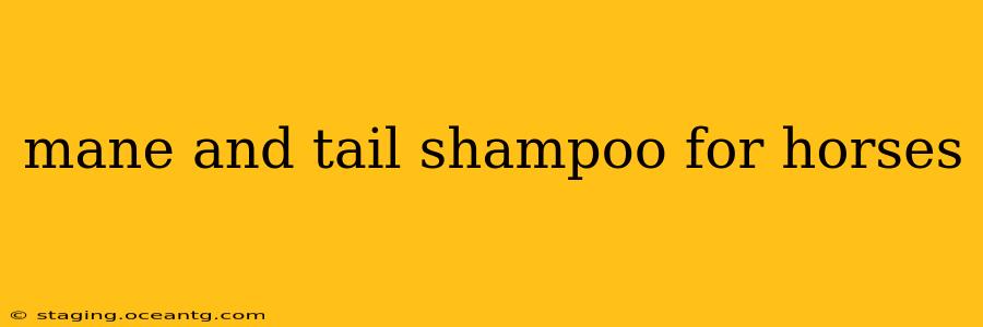 mane and tail shampoo for horses