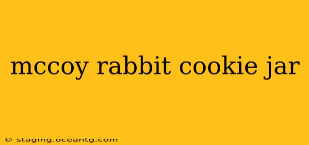 mccoy rabbit cookie jar