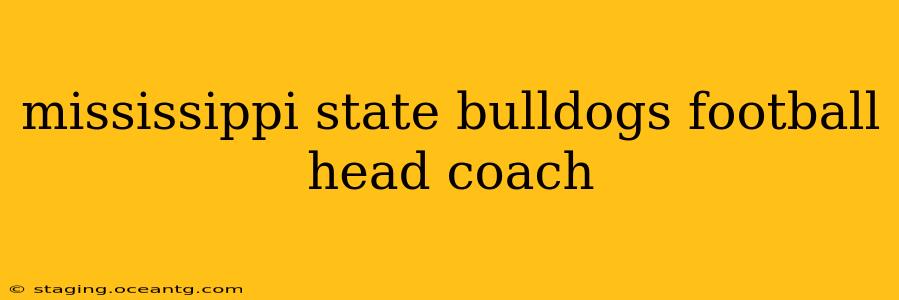 mississippi state bulldogs football head coach