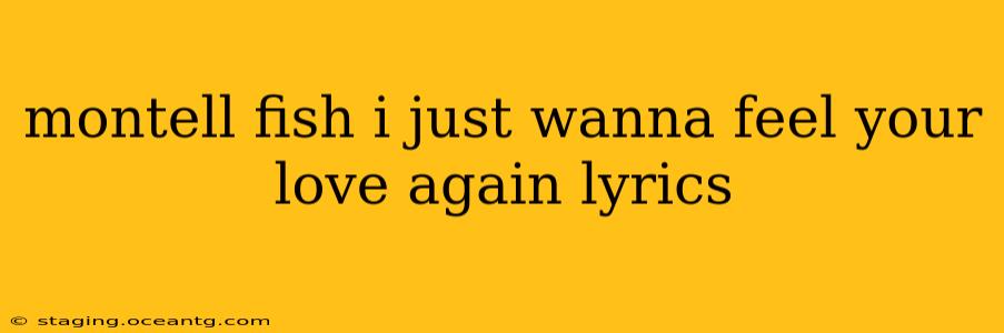 montell fish i just wanna feel your love again lyrics
