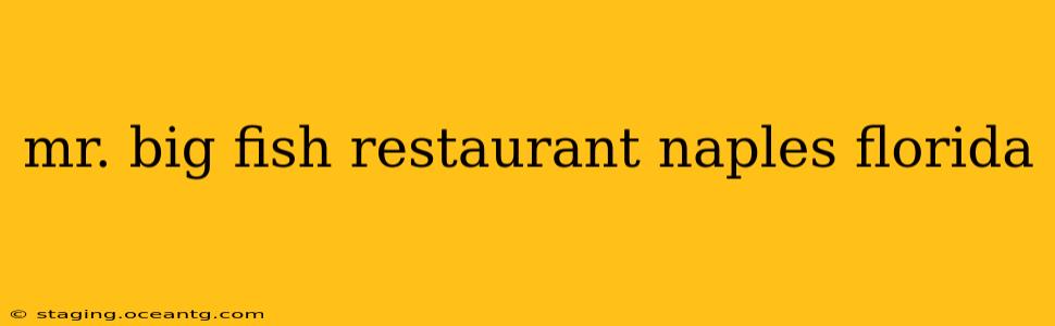mr. big fish restaurant naples florida