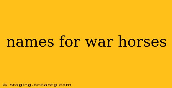 names for war horses