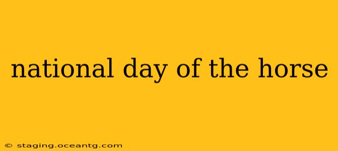 national day of the horse