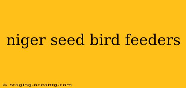 niger seed bird feeders