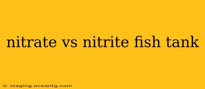 nitrate vs nitrite fish tank