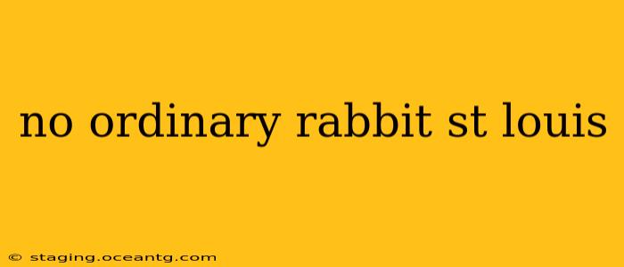 no ordinary rabbit st louis