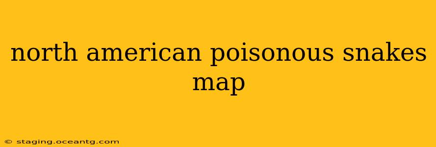 north american poisonous snakes map