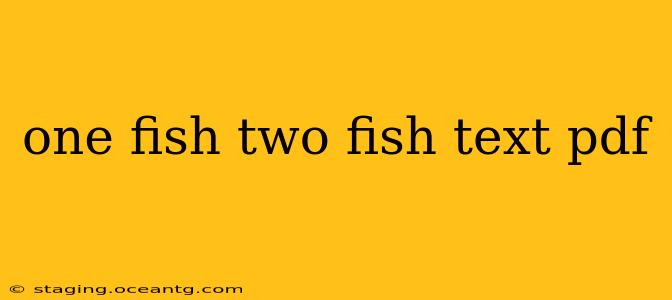 one fish two fish text pdf