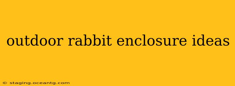 outdoor rabbit enclosure ideas