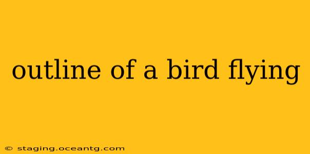 outline of a bird flying