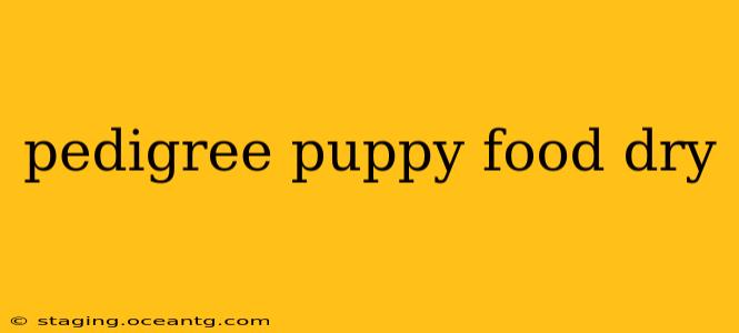 pedigree puppy food dry