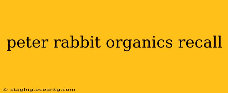 peter rabbit organics recall