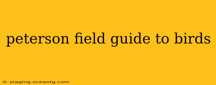 peterson field guide to birds