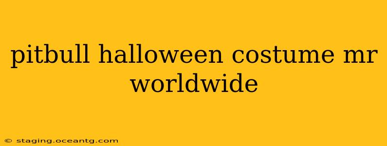 pitbull halloween costume mr worldwide