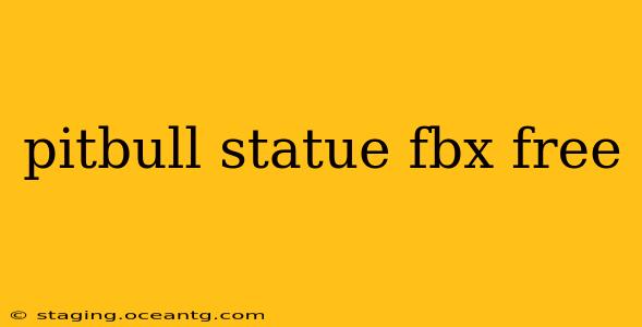 pitbull statue fbx free