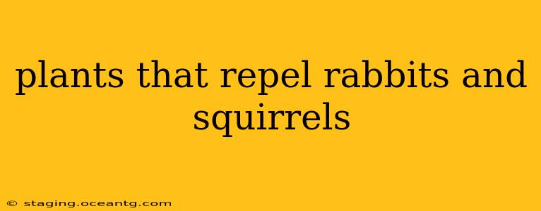 plants that repel rabbits and squirrels