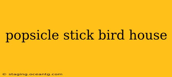 popsicle stick bird house