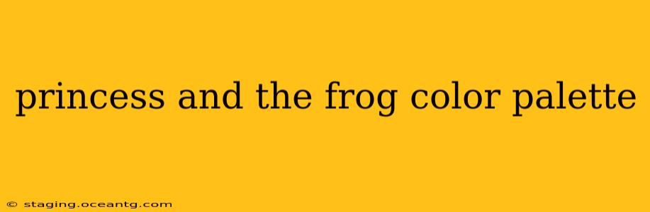 princess and the frog color palette