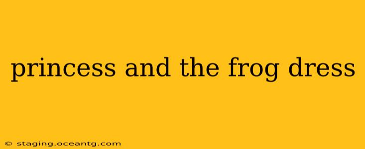 princess and the frog dress