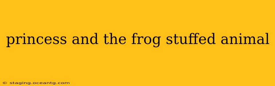 princess and the frog stuffed animal
