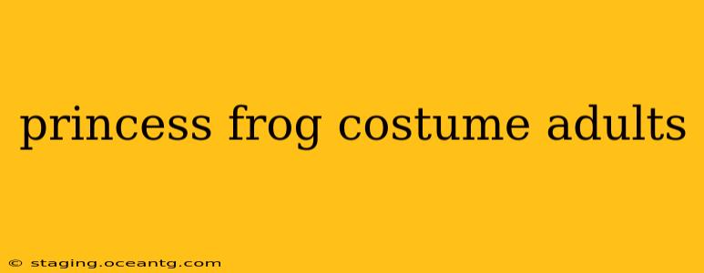 princess frog costume adults