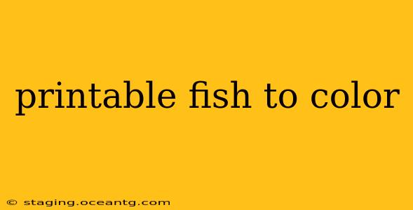 printable fish to color