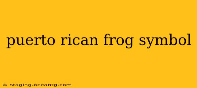 puerto rican frog symbol