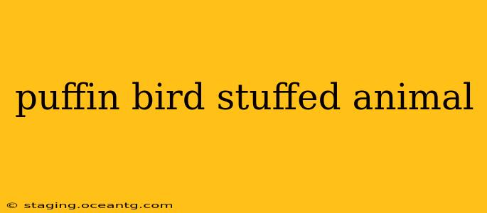 puffin bird stuffed animal