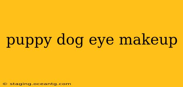 puppy dog eye makeup