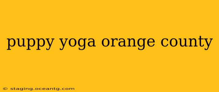 puppy yoga orange county