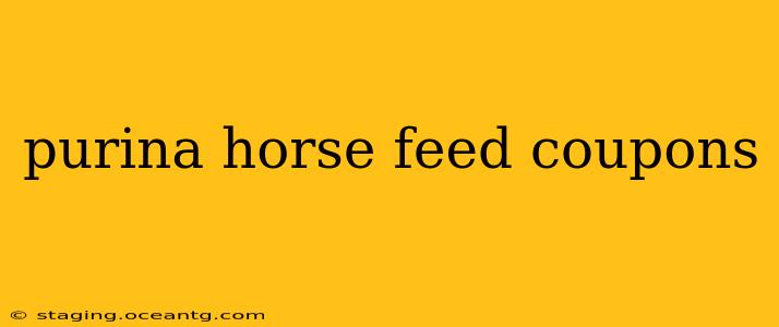 purina horse feed coupons