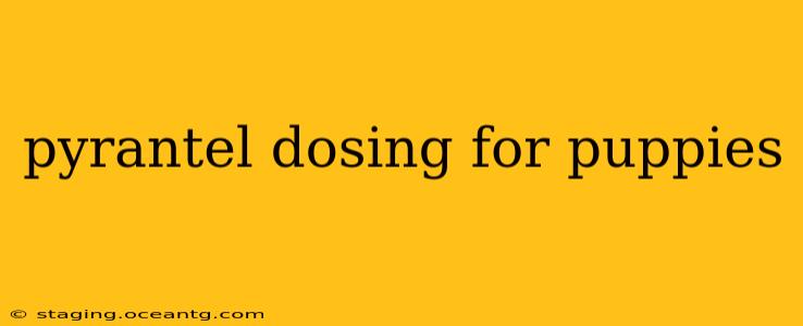 pyrantel dosing for puppies