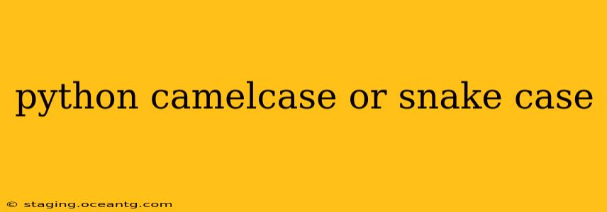 python camelcase or snake case