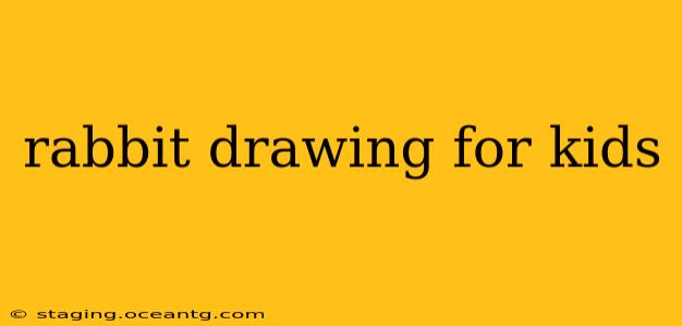 rabbit drawing for kids