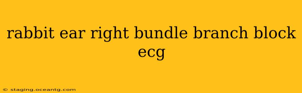 rabbit ear right bundle branch block ecg
