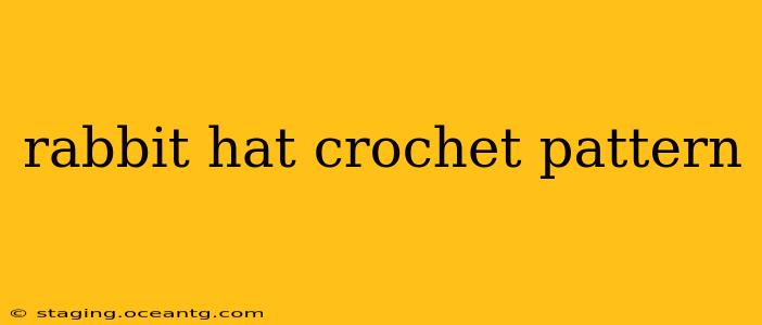 rabbit hat crochet pattern