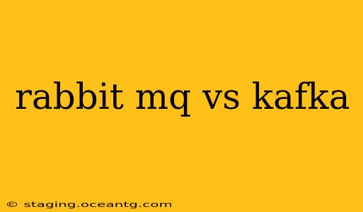 rabbit mq vs kafka
