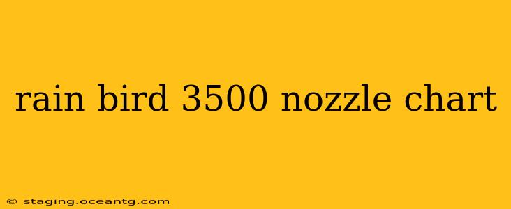 rain bird 3500 nozzle chart